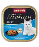 Animonda Vom Feinsten Adult Cat Food - Wet Food with Salmon in Herb Sauce | 32 x 100g | Premium International Shipping - Buy Online on GoSupps.com
