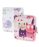 Amaxiu Sanitary Napkin Storage Bags 2pcs Waterproof Travel Menstrual Pad Pouch with Zipper Mini Tampons Holder for Purse Period Nursing Pad Holder for Women Girls 5.1" x 5.1" (Pattern C) - Buy Online on GoSupps.com