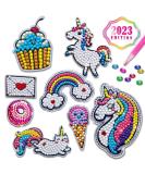 Innofans Diamond Painting Stickers Kit for Kids - 27 Water Bottle Stickers & 3 Keychains - Kids Crafts Ages 4-12 - Gem Art Stickers - Buy Online on GoSupps.com