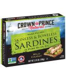 Crown Prince Natural Skinless & Boneless Sardines in Pure Olive Oil, 3.75-Ounce Cans (Pack of 12) Skinless & Boneless Sardines in Pure Olive Oil 3.75 Ounce (Pack of 12) - Buy Online on GoSupps.com