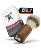 Barbear shaving brush from Germany - extra easy -care and soft bristles including comfortable handle - strikes shaving foam in no time - Buy Online on GoSupps.com
