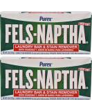 Fels Naptha Laundry Soap Bar - 5.0 oz (2 Pack) | Stain Remover & Laundry Detergent | Eco-Friendly International Shipping - Buy Online on GoSupps.com
