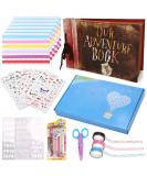 Vienrose Adventure Book Up Scrapbook Photo Album with Luxury Kit - 80 Pages | Perfect Anniversary or Boyfriend Gift - Buy Online on GoSupps.com