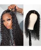 BLY Glueless Deep Wave Curly Lace Front Wig 18 Inch - Ready to Wear & Go, Human Hair, Pre Plucked with Baby Hair | 180% Density - Buy Online on GoSupps.com