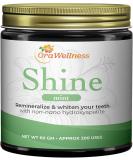 OraWellness Shine Remineralizing Tooth Powder with Hydroxyapatite, Natural Teeth Whitening Powder, Tooth Stain Remover and Polisher, Fresh Mint - Buy Online on GoSupps.com