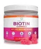 Biotin Gummies for Hair Skin and Nails | 90ct | Vegan Multivitamin Supplement for Men & Women | Immune Support, Beauty Detox & Cleanse | FSA/HSA Eligible - Buy Online on GoSupps.com