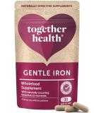 Gentle Iron Together Health Whole Food Nutrients Iron and B Vitamins Vegan Friendly Made in The UK 30 Vegecaps Unflavoured 1 count (Pack of 30) - Buy Online on GoSupps.com