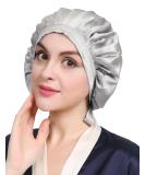Lilysilk 100% Mulberry Silk Sleeping Cap - Breathable & Slippery Night Hat for All Hair Types | Silver Gray - Buy Online on GoSupps.com