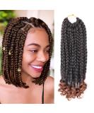 6 Packs Bob Box Braids Crochet Hair 10 Inch - Bohemian Curly Ends for Black Women - T30 Color - Buy Online on GoSupps.com
