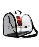 Mildair Lightweight Bird Carrier | Transparent Breathable Parrot Handbag with Wooden Stick | Travel Cage for Birds - Buy Online on GoSupps.com