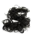 Imissu Large Hair Part | Elastic Hair Tie for Updo & Chignon | Black Hair Extension Band for Girls - International Shipping - Buy Online on GoSupps.com