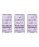 Grandpa Soap Co. Witch Hazel Bar Soap - Vegan Skin Toning & Rejuvenating - Lavender Relaxation - 4.25 Oz 3 Pack - International Shipping Available - Buy Online on GoSupps.com