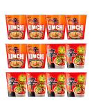 Nong Shim SHIN Original & Kimchi Ramyun Instant Cup Noodles Spicy Ramen (Pack of 12) - Buy Online on GoSupps.com