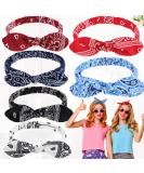 6-Piece Vintage Print Elastic Hair Bands | Daily & Party Use Headbands for Girls - Buy Online on GoSupps.com