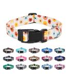 Buy Suredoo Adjustable Soft Nylon Dog Collar for Small & Medium Dogs and Cats - Colorful Daisy Design (S 25-40 cm) | International Shipping Available - Buy Online on GoSupps.com