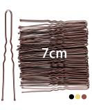 Mbsomnus 7cm Hair Pins for Buns 50pcs Bobby Pins Brown Hair U Shaped Hair Pins for Women Girls Hair Grips for Thick Hair Hair Styling Accessories for Wedding Salon Home Use (Brown 2.76 Inch) 50pcs Brown - Buy Online on GoSupps.com