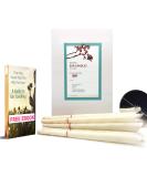 Hopi Ear Candles Natural Ear Candles 12 Pack (6 pairs) Beeswax Ear Candling Cones Organic ear wax removal blocked ears therapeutic tinnitus relief sinus release migraine relief holistic treatment - Buy Online on GoSupps.com