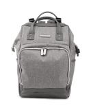 Multi-Function Light Grey Nappy Bag - Stylish Backpack for Baby Care & Travel - Large Capacity - Buy Online on GoSupps.com