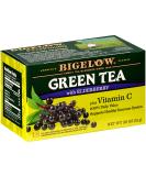 Bigelow Green Tea with Elderberry & Vitamin C 108 Tea Bags - Pack of 6 - Buy Online on GoSupps.com