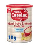 Nestle Cerelac Infant Cereal with Milk & Wheat mixed fruit, 35.27 Ounce - Buy Online on GoSupps.com
