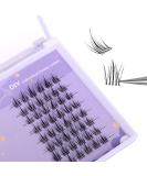 SAOTAENG Cluster Lashes DIY Kit - 48 Wispy Fluffy Individual Clusters | Reusable False Eyelashes Natural Look - 9-11mm C Curl (MF06-02) - Buy Online on GoSupps.com