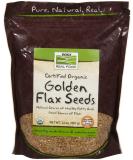 Now Foods Organic Golden Flax Seeds - 32 oz (907 g) - Real Food, High in Omega-3 - Buy Online on GoSupps.com