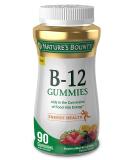 Nature's Bounty Vitamin B-12 Gummies Raspberry Mixed Berry & Orange Flavored 90 Gummies - Buy Online on GoSupps.com