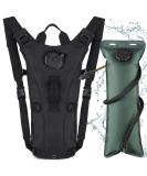 Neloheac Hiking Backpack with 3L Hydration Pack - Tactical Light Bike Bag for Men & Women | Ideal for Hiking MTB Cycling & Camping - Black - Buy Online on GoSupps.com