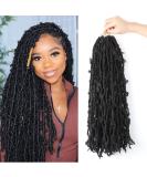 5 Packs 18 Inch Butterfly Crochet Hair for Black Women - Pre-looped and Pre-twisted Faux Locs Braids in 1b (18 inch 5 pack) - Buy Online on GoSupps.com