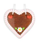 Buy Pink White Gingerbread Heart Rohling 12cm - Customizable with Edges & Decorations | Create Your Own Label - Buy Online on GoSupps.com
