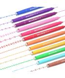 AOROKI 12 Colored Curve Highlighter Pen Set - Dual Tip Markers for Journaling & Drawing - 10 Shapes - Office & School Supplies for Kids & Adults - Buy Online on GoSupps.com