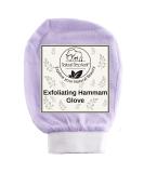 Natural Elephant Exfoliating Hammam Glove - Lovely Lilac Face and Body Exfoliator Mitt - Buy Online on GoSupps.com