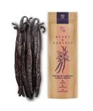 Heart & Harvest Premium Tahitian Vanilla Beans Grade A - Pack of 10 Whole Pods | 5-6 Long Sticks for Baking, Ice Cream, Syrup | Ideal for Vanilla Powder & Extract - Buy Online on GoSupps.com