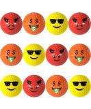 Jaya Novelty Funny Golf Balls 12-Pack - Realistic Foam Practice Balls for Indoor and Outdoor Use - Unique Gift for Golfers of All Ages - Buy Online on GoSupps.com