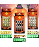 Halloween Luminous Press-On False Nails for Kids | 3 Boxes of Themed Fake Nails with Adhesive Tabs | Short Full Cover Nail Art Decoration - Buy Online on GoSupps.com