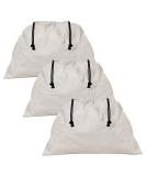 Dust Bags for Handbags - 3 Pack Flannel Duster Bags | Large Cotton Fabric Storage Pouches with Drawstring Closure | Ideal for Shoes, Purses, Travel | 19.8x15 Inches - Buy Online on GoSupps.com