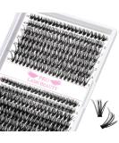 280 Pcs 40D-D-0.07 Cluster Lashes Mix Set - DIY At-Home Wispy Lashes - C D Curl - Bottom Lashes - Large Size - Buy Online on GoSupps.com