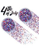 USA Patriotic Chunky Glitter Set - Red White Blue Mix, 20g (2 x 10g Jars) - Crafts, Nail Art, Face Glitter, Tumblers, 4th of July Decor - Buy Online on GoSupps.com