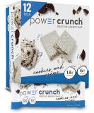 Power Crunch Cookies & Crأ¨me Whey Protein Bars - High Protein Snacks (12 Count, 1.4 oz Each) - Buy Online on GoSupps.com