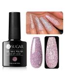 UR SUGAR Pink Reflective Glitter Gel Nail Polish - Sparkling Diamond Pink Manicure for Halloween Holiday Gift Set - Buy Online on GoSupps.com