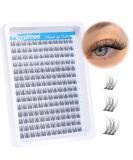 Natural Cluster Lashes CC Curl 168 Pcs Wispy Lash Extensions 9-11MM Mixed Lengths Eyelash Extension Individuals Self Application DIY at Home by Mavphne - Buy Online on GoSupps.com