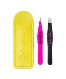 Revlon x Barbie Mini Tweezer Set Stainless Steel Hair Removal Makeup Tool includes Slant Tip & Pointed Tip Tweezers in Travel Case - Buy Online on GoSupps.com