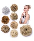 Short Messy Hair Bun Scrunchie in Ash/Blond - 35g Hairpiece Updo Ribbon Ponytail Extensions - Buy Online on GoSupps.com