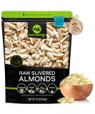 Raw Unsalted Slivered Almonds (16oz) - Fresh & Superior Quality | All Natural, Vegan, Kosher - Perfect for Keto Diet - Nutritious Snack Option - Buy Online on GoSupps.com