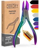 Buy Decofy Nail Tongs - Stainless Steel 11.5cm Extra Sharp Nail Scissors for Thick Toenails - Precision Foot Care Pedicure Tool - Rainbow Design - Buy Online on GoSupps.com