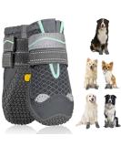 Slowton Dog Shoes - Breathable Non-Slip Paw Protection Boots for Small Medium & Large Dogs | Size 8 | Adjustable Reflective Velcro Fastener - Buy Online on GoSupps.com