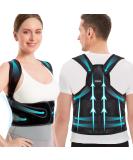 Posture Corrector Back Brace Support | Adjustable Shoulder Straightener for Men & Women - Large Size - Buy Online on GoSupps.com