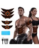 Seveko EMS Abdominal Muscle Trainer - 8 Modes 15 Intensities Full Body Muscle Training with 10 Replacement Hydrogels - Fast & Effective International Shipping - Buy Online on GoSupps.com