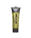 Classic Fine Face & Body Glitter Gel by Moon Glitter - Gold - Cosmetic Festival Glitter Face Paint for Face Body Hair Nails - 12ml - Buy Online on GoSupps.com