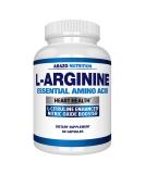 Premium L Arginine Nitric Oxide Booster - 1340mg with L-Citrulline & Amino Acids - Heart & Muscle Gain Supplement - 60 Capsules - Buy Online on GoSupps.com